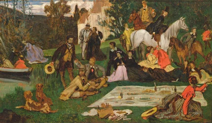 Picknicken, ca 1865-68